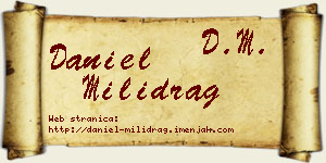 Daniel Milidrag vizit kartica